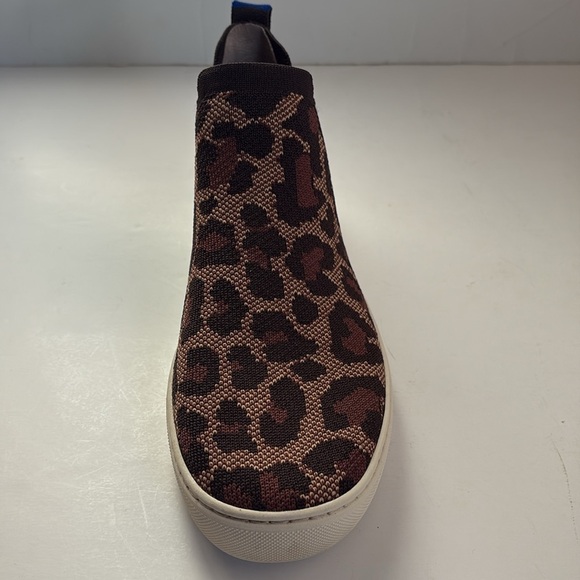 Rothy’s leopard animal print hi top sneaker chelsea boot wild cat slip on - Picture 14 of 16